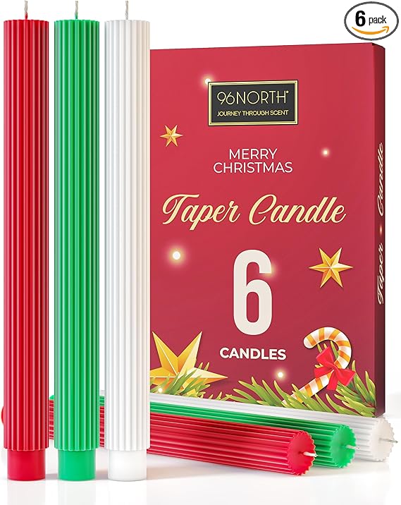Christmas Taper Candles