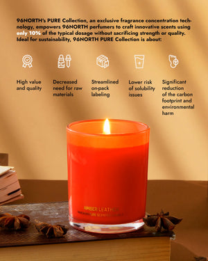 Amber Leather Candle image 1