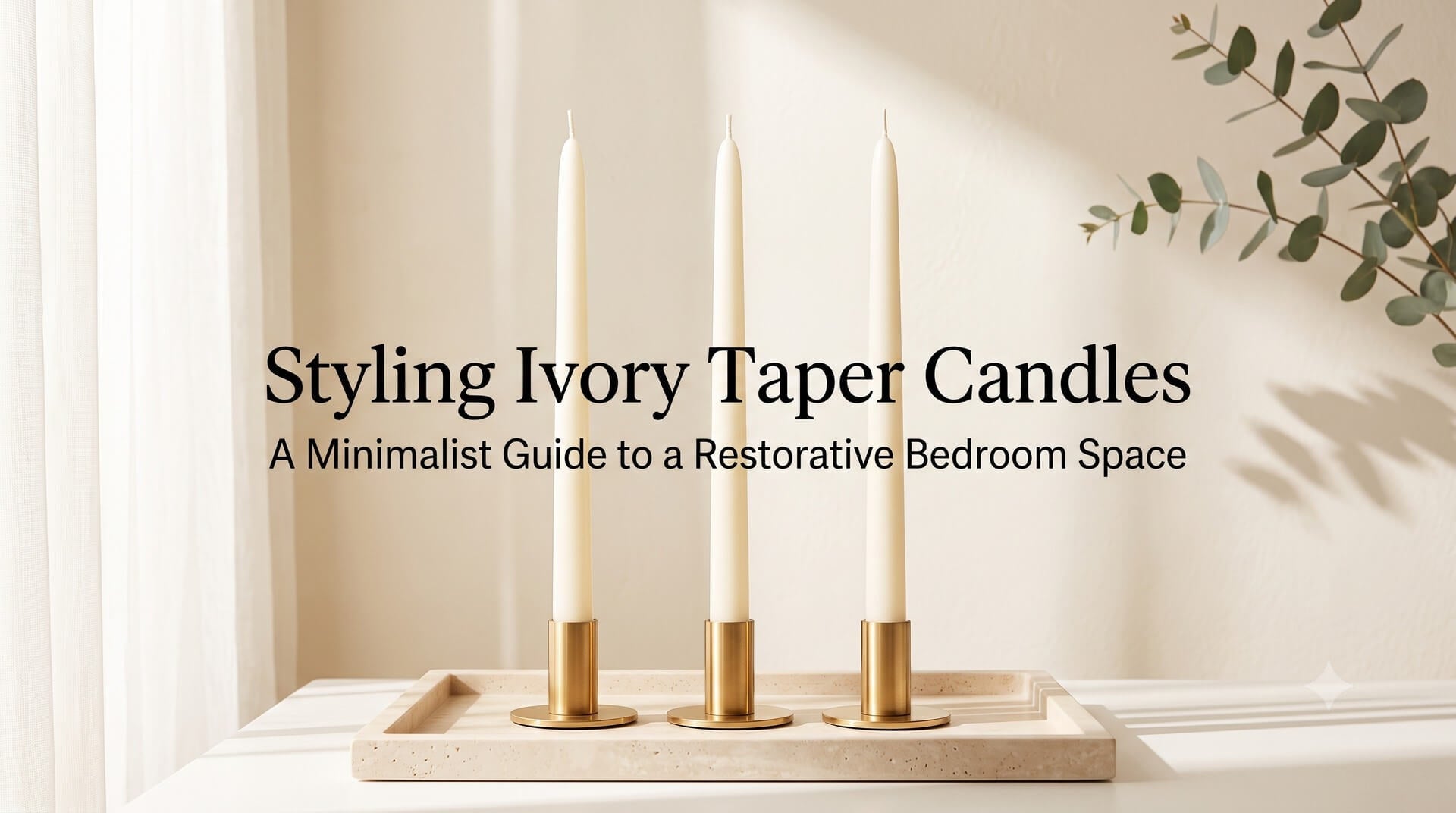 Styling Ivory Taper Candles for a Minimalist Bedroom