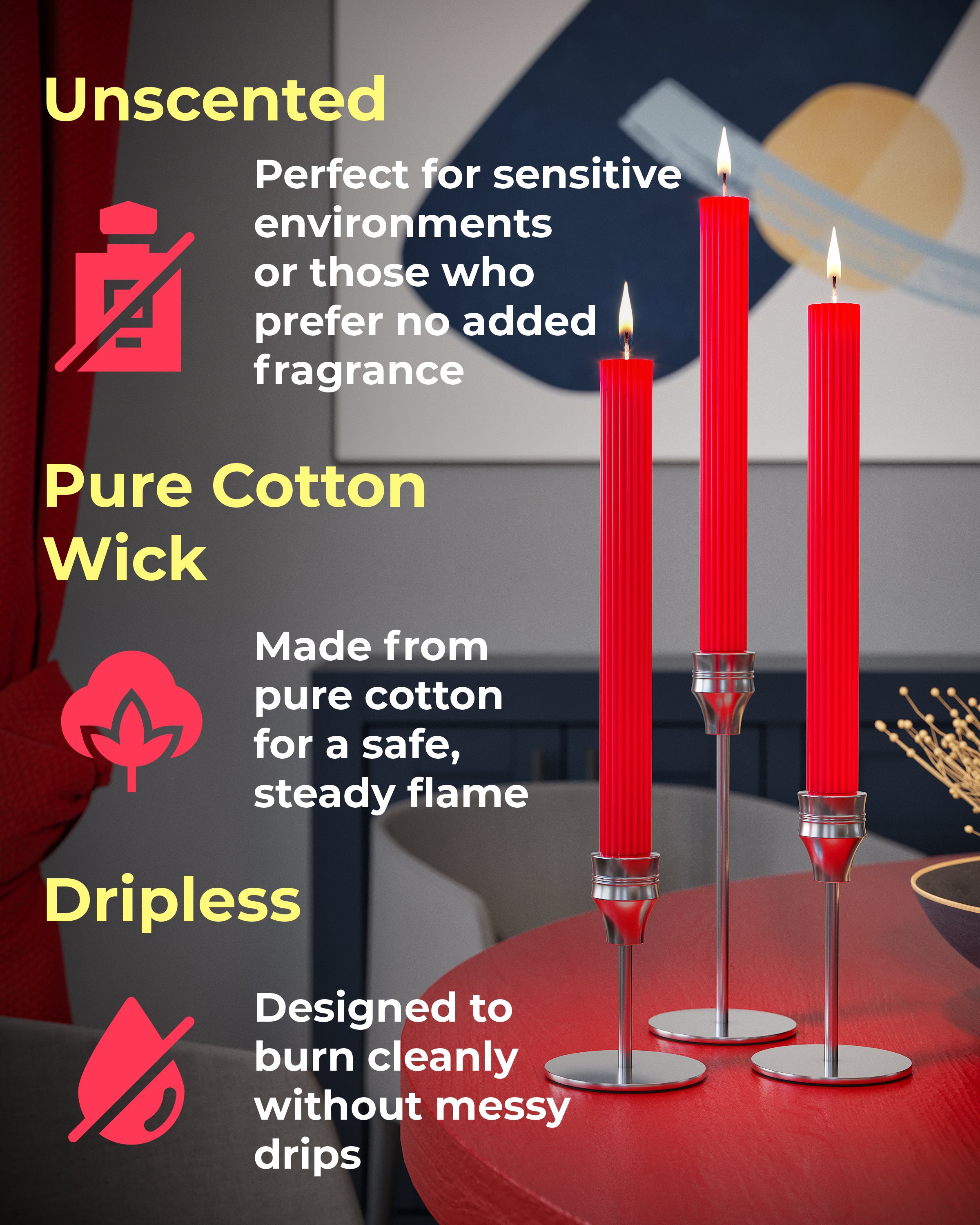 Red Taper Candles
