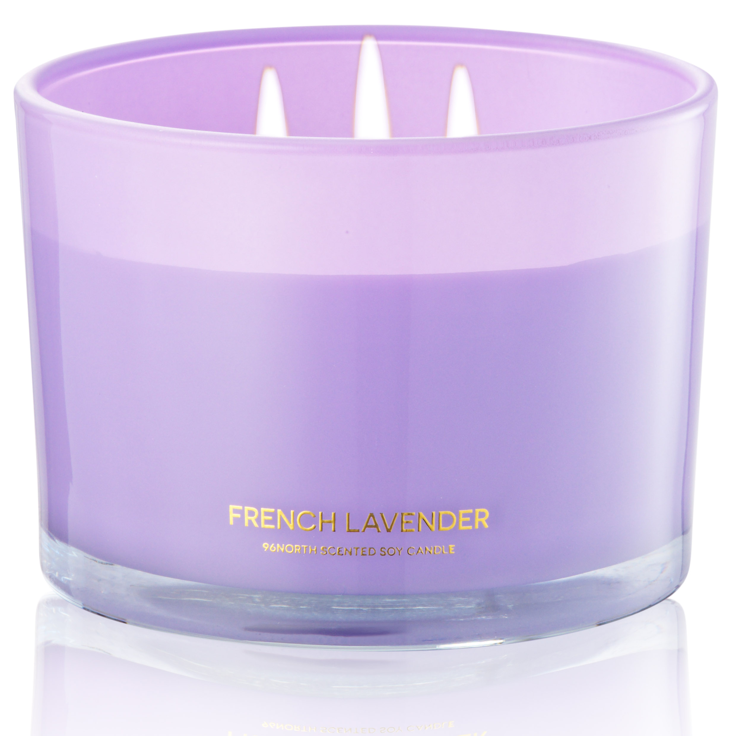 3 Wick Lavender Candle, Stress Relief Gifts for Women, Soy Candles for Home