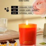 Amber Leather Candle  thumbnail